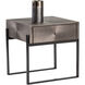 Modena 22 X 22 inch Gunmetal Night Stand, Small